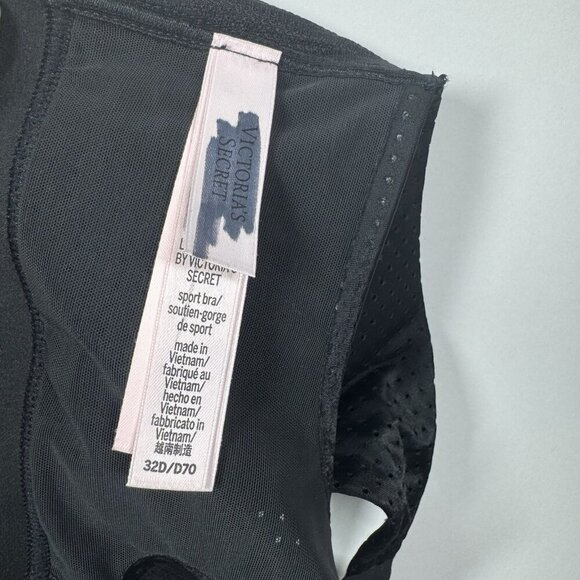 Victoria Secret VSX Light Weight Mesh Sports Bra Black Size 32D NWOT - Picture 6 of 9